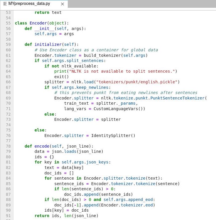 modify the class below